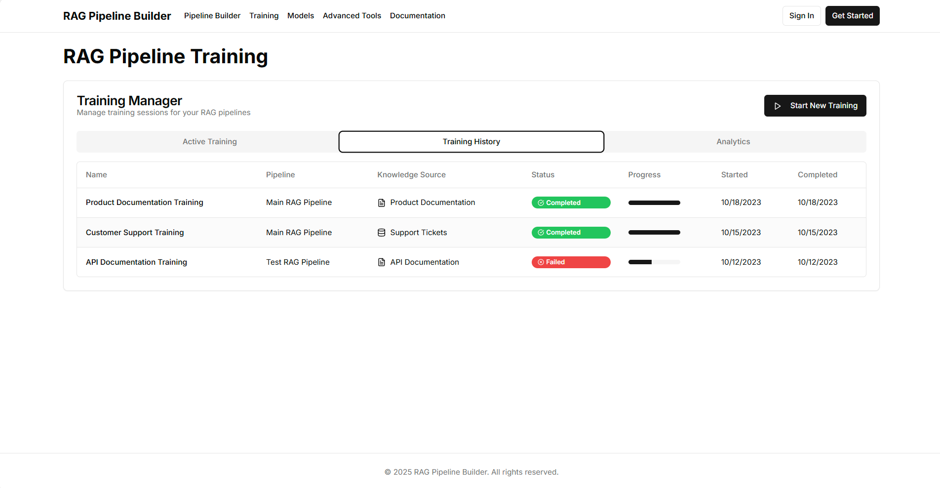 RAG Pipeline Builder